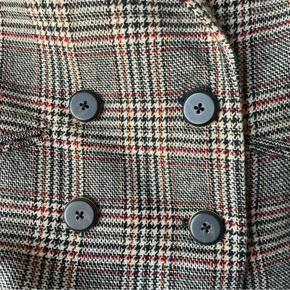 Veronica Beard Plaid Oria Dickey Jacket Camel Multi Size 0 - Picture 4 of 12